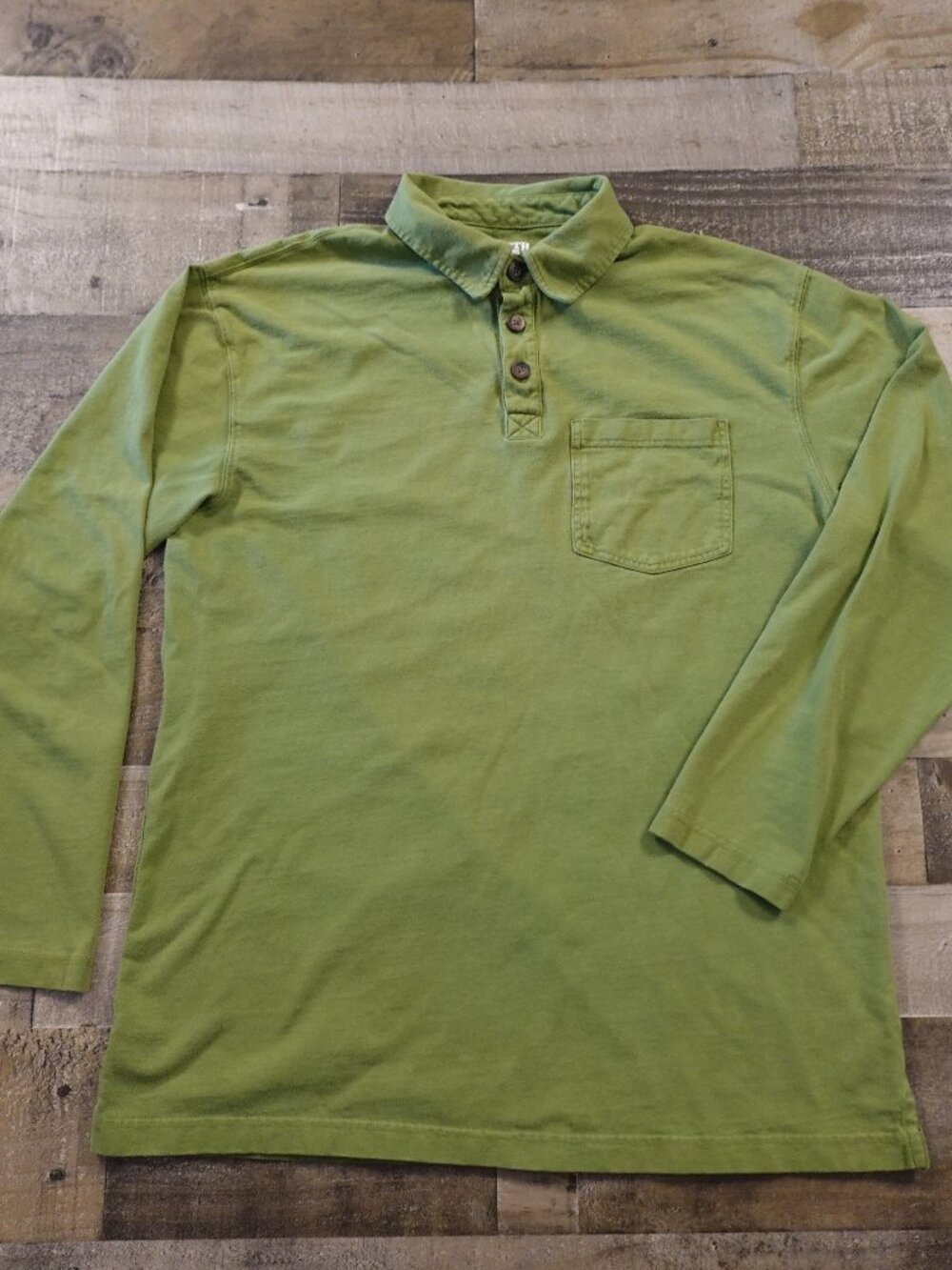Duluth Trading Longtail T Polo Shirt Men’s Medium Green Cotton Casual
